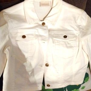 White jean jacket